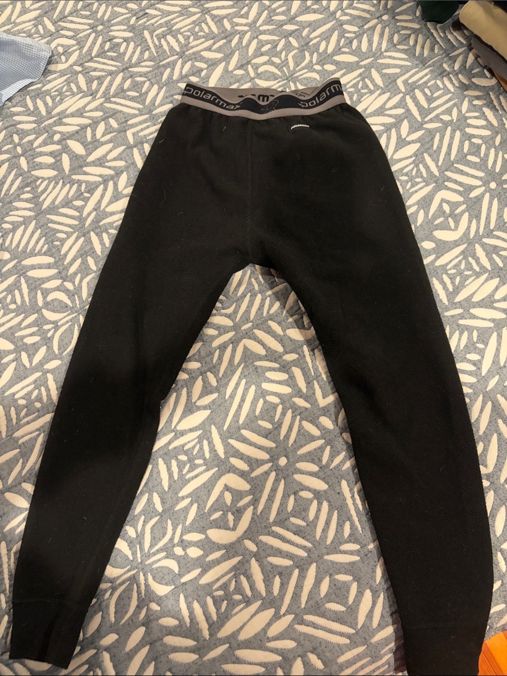Polarmax black Kids Thermal fleece Leggings with Branded Waistband
